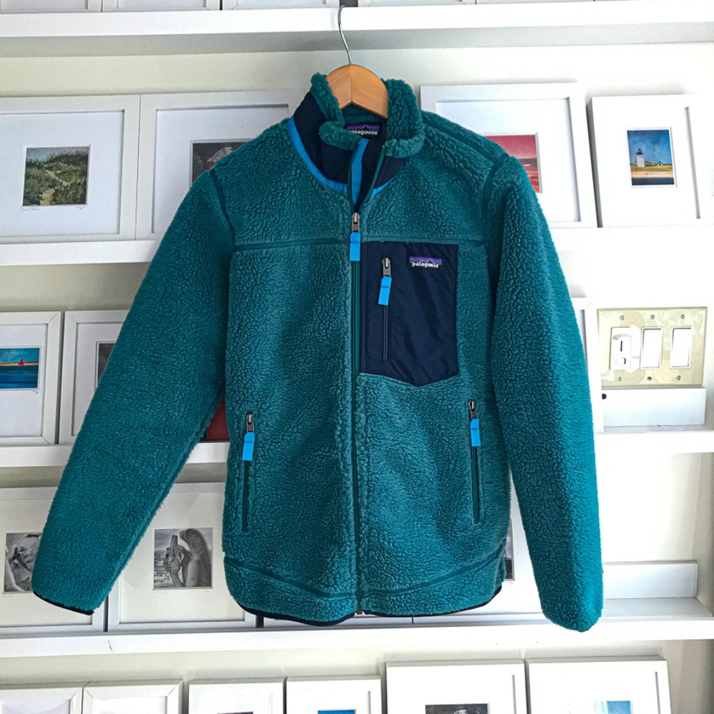 Patagonia Retro X Classic Fleece Blue Green S rare